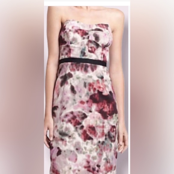 Anthropologie Moulinette Souers HEDGEROW bustier pixelated corset dress - Picture 3 of 13